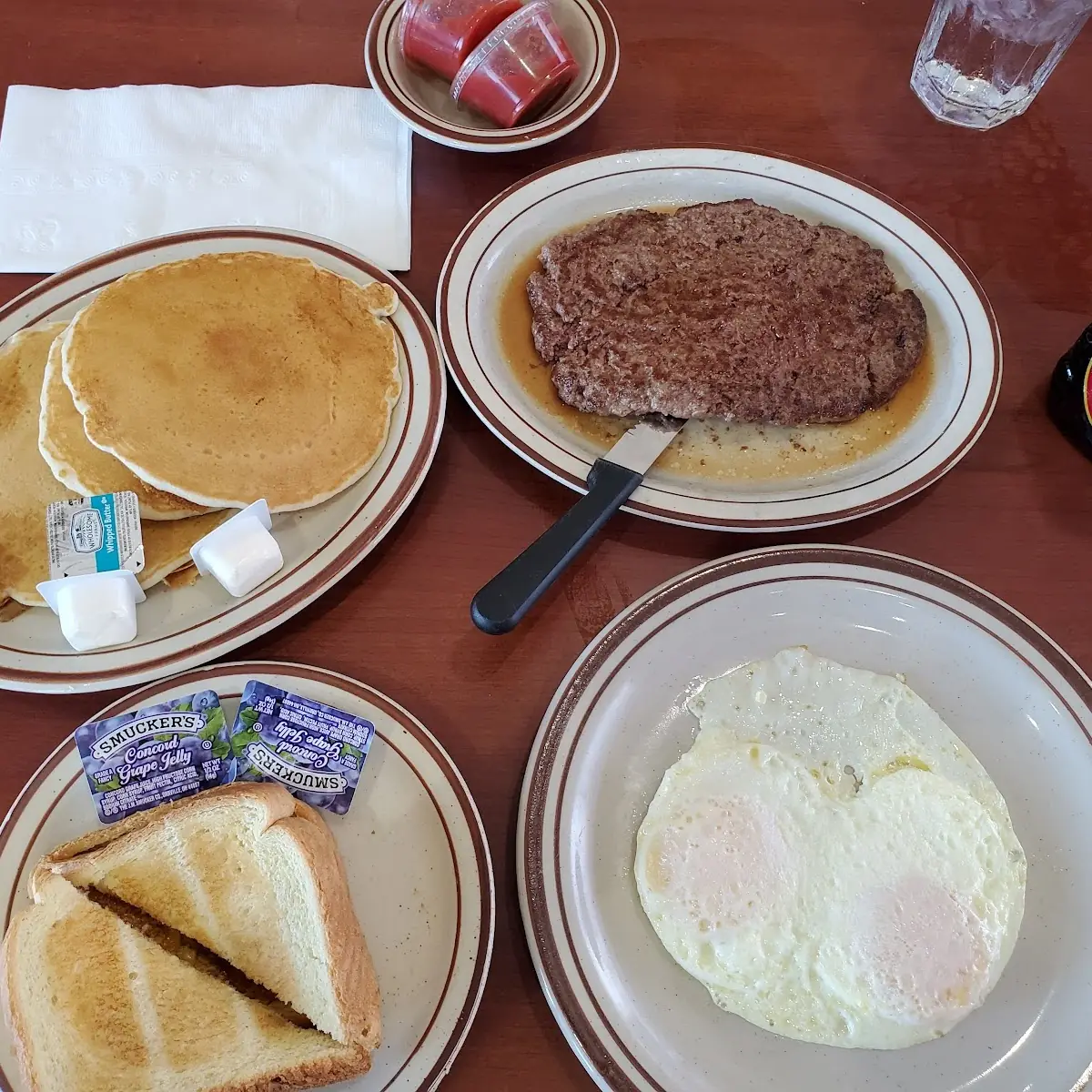 Hamburger Steak and Eggs