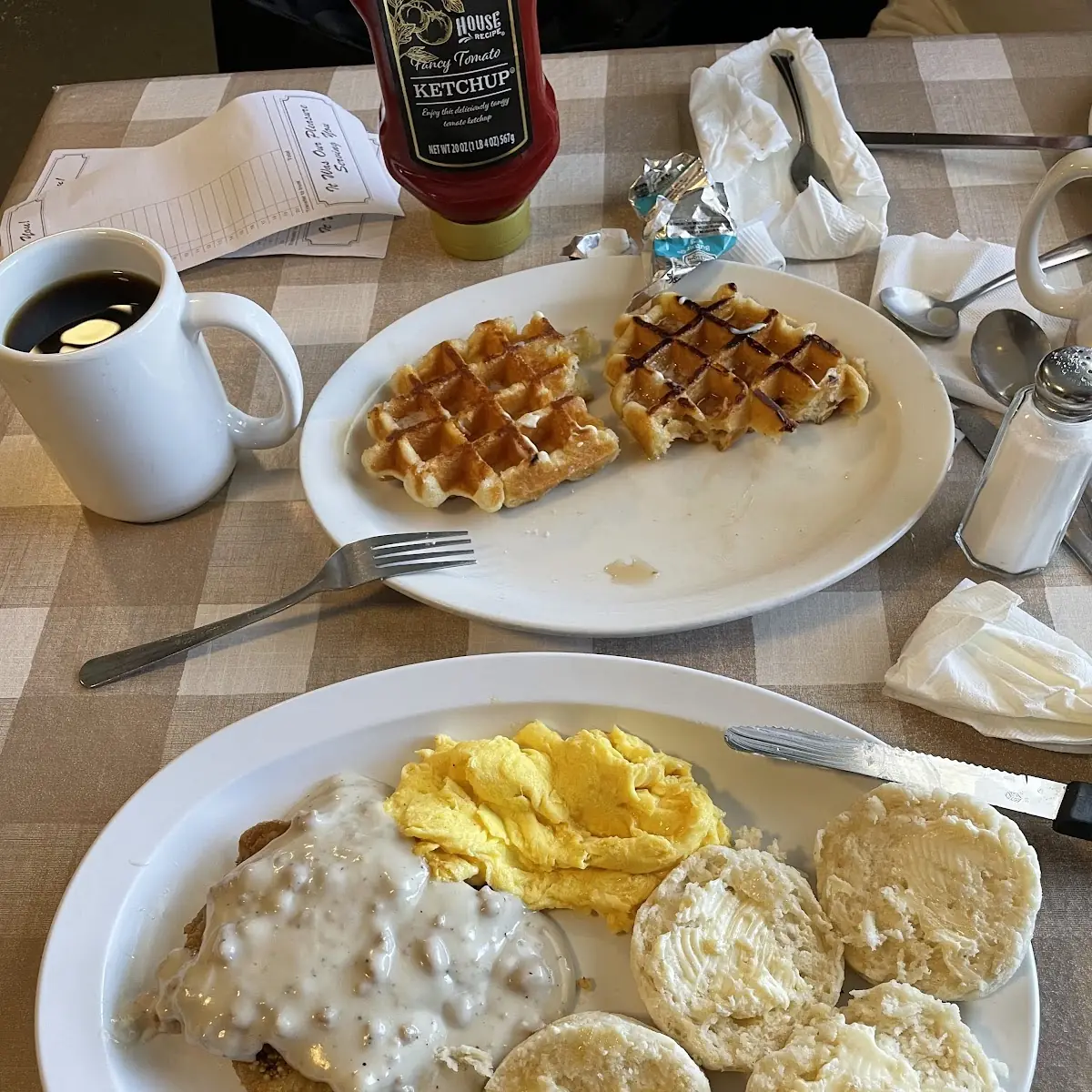 Country Fried Steak and Eggs