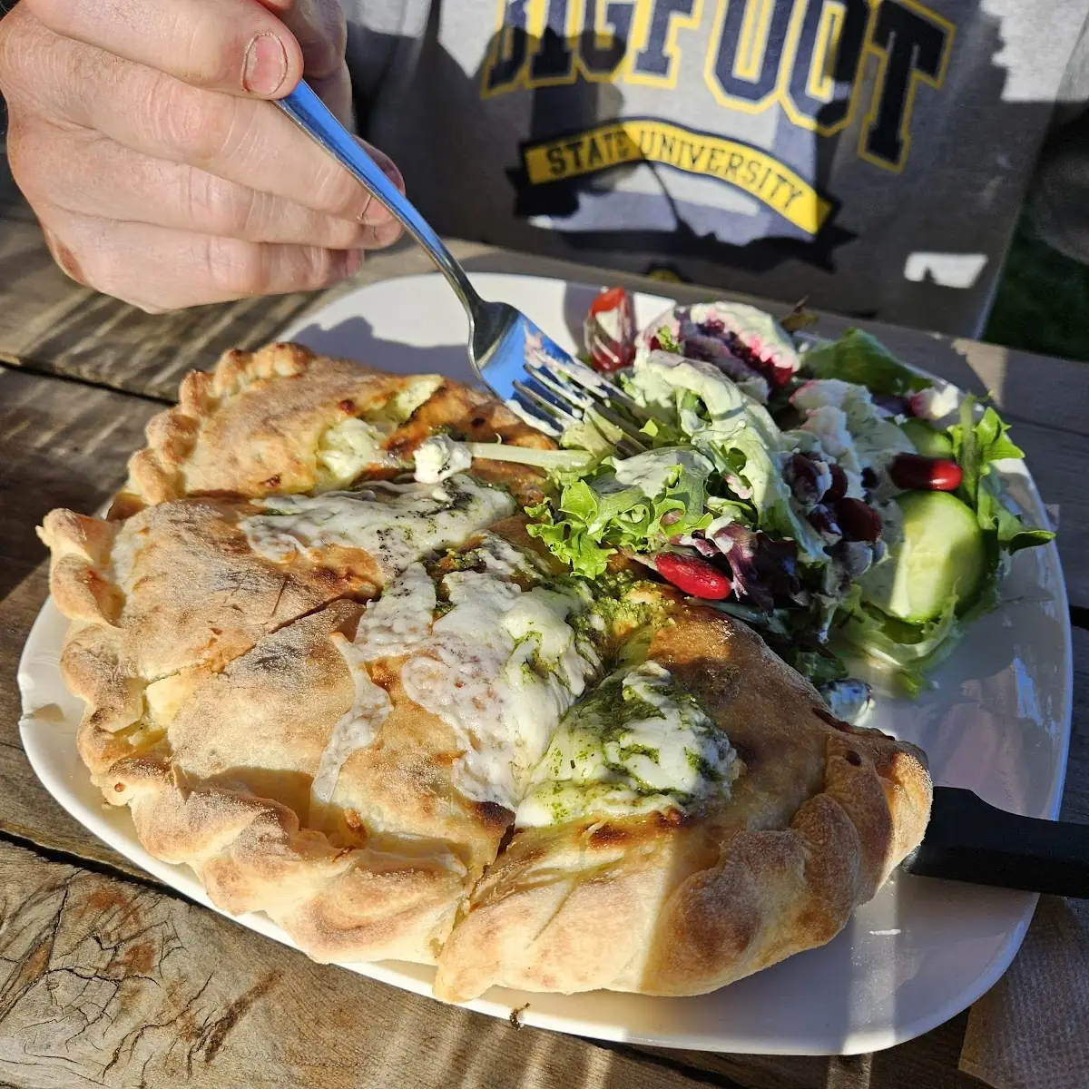 Roasted Chicken Calzone