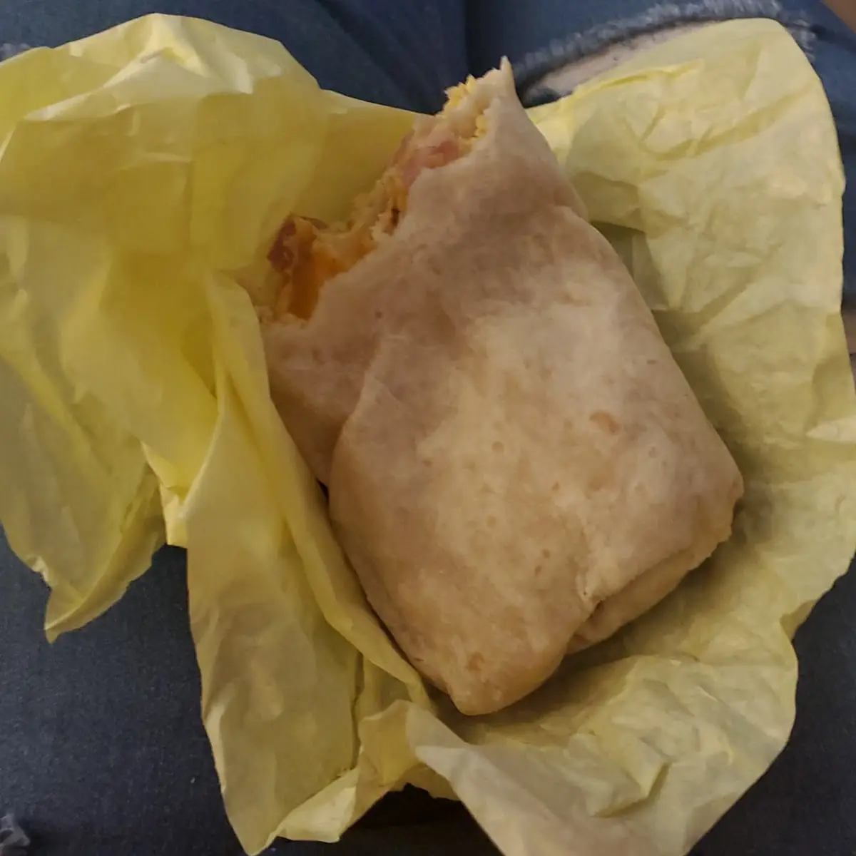Ham Egg and Cheese Burrito