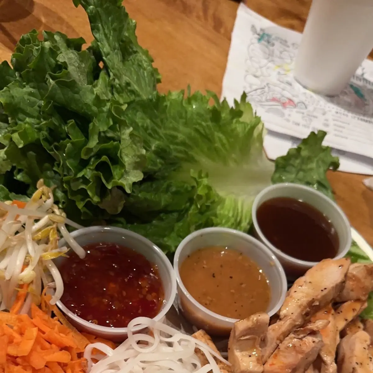 Thai Chicken Lettuce Wraps