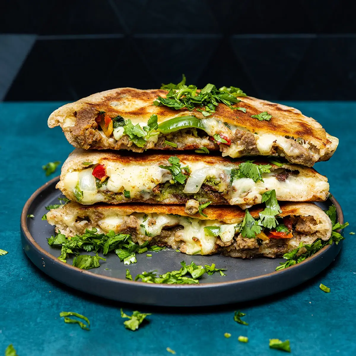 Crunchy Falafel Quesadilla