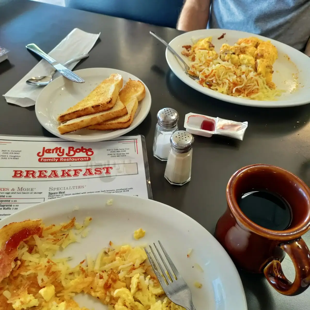 One Egg Hash Browns & Toast