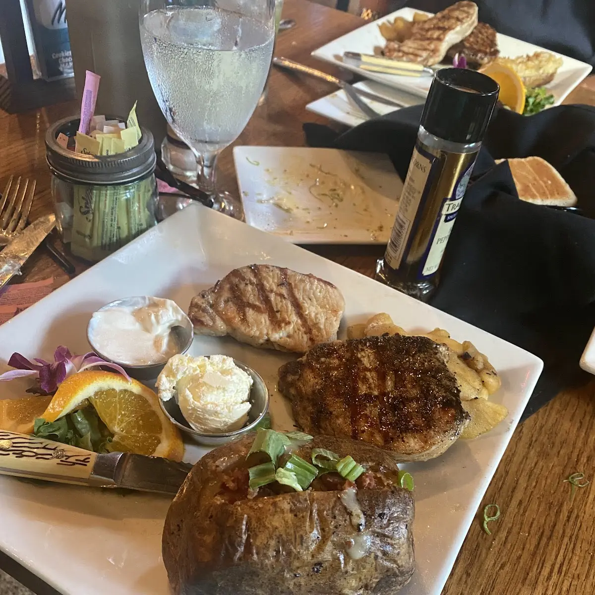 Pork Chops and Baked Potato