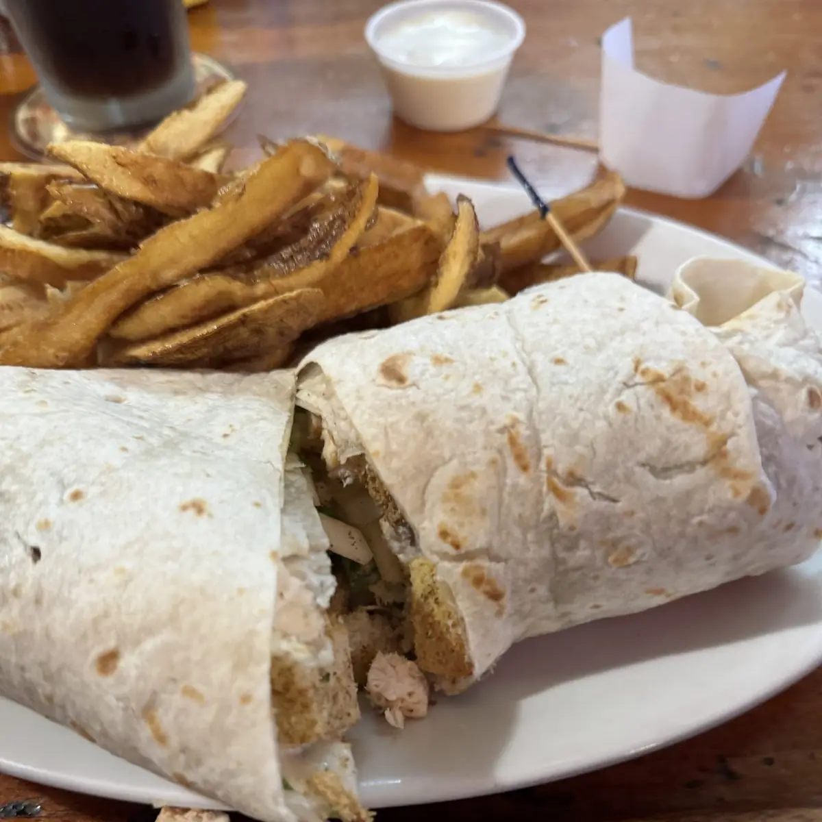 Chicken Caesar Salad Wrap