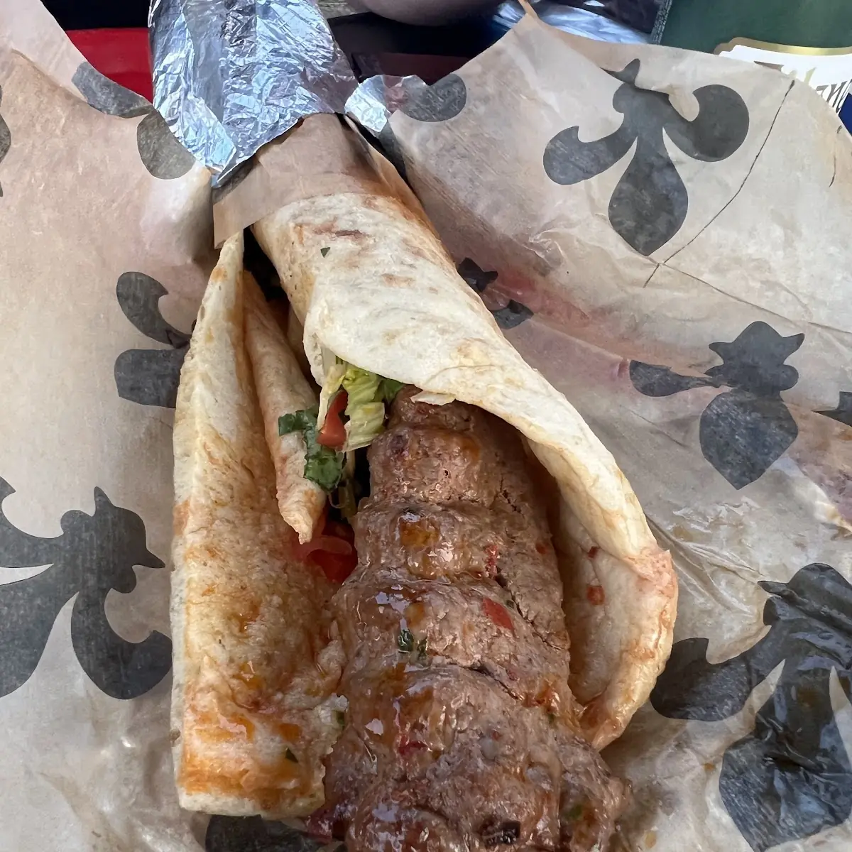 Beef Shish Kebab Wrap