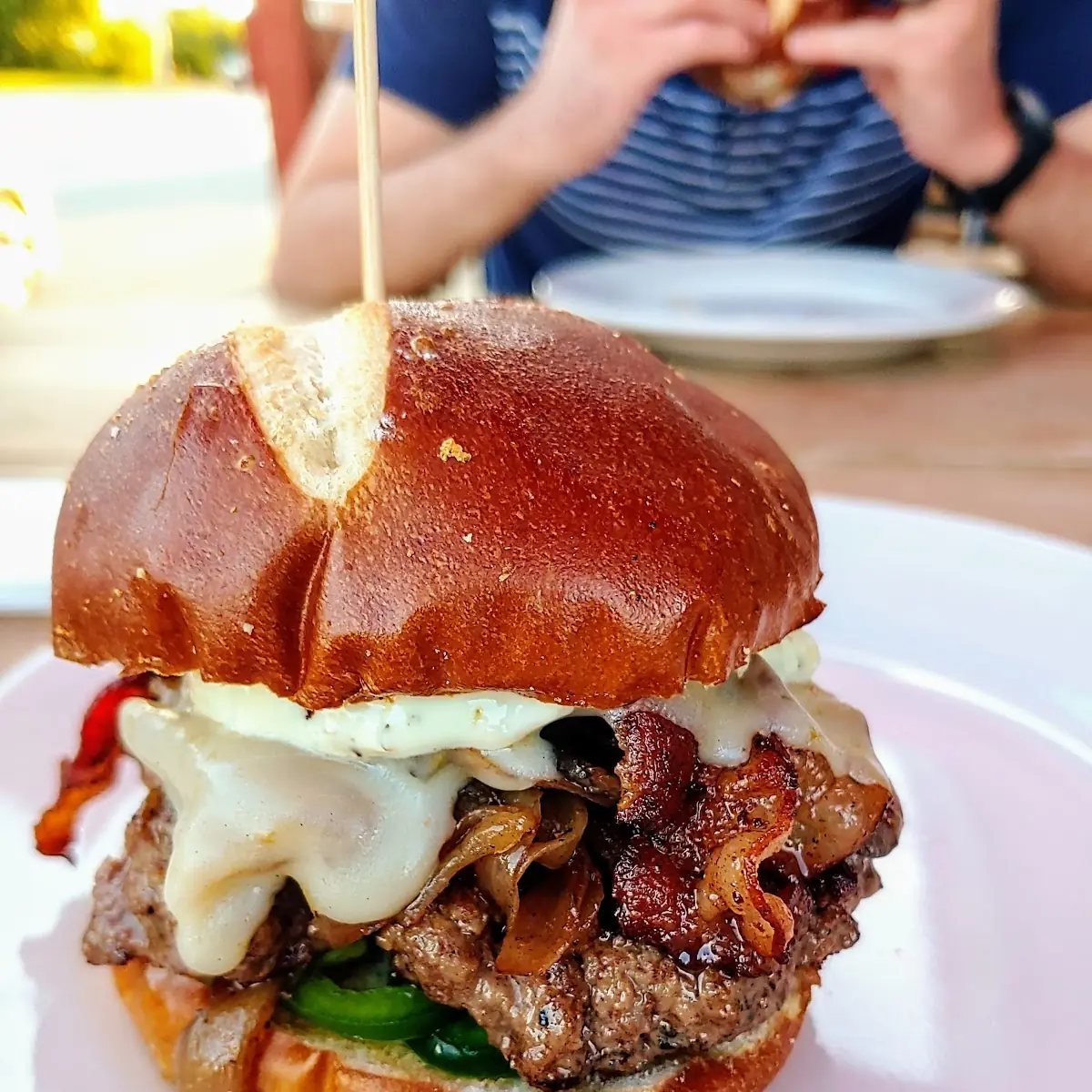 Burger with Pepper Jack