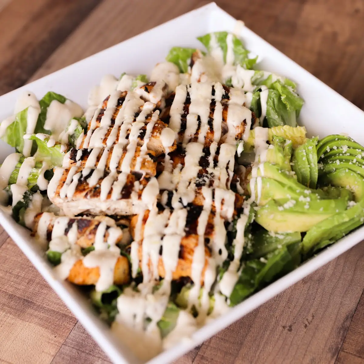 Avocado Grilled Chicken Caesar Salad