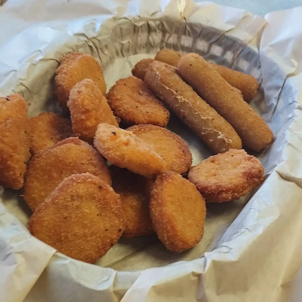 Fried Pickles and Mozzarella Sticks
