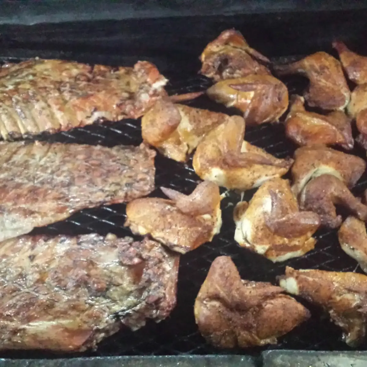 Smoked Chicken and Ribs