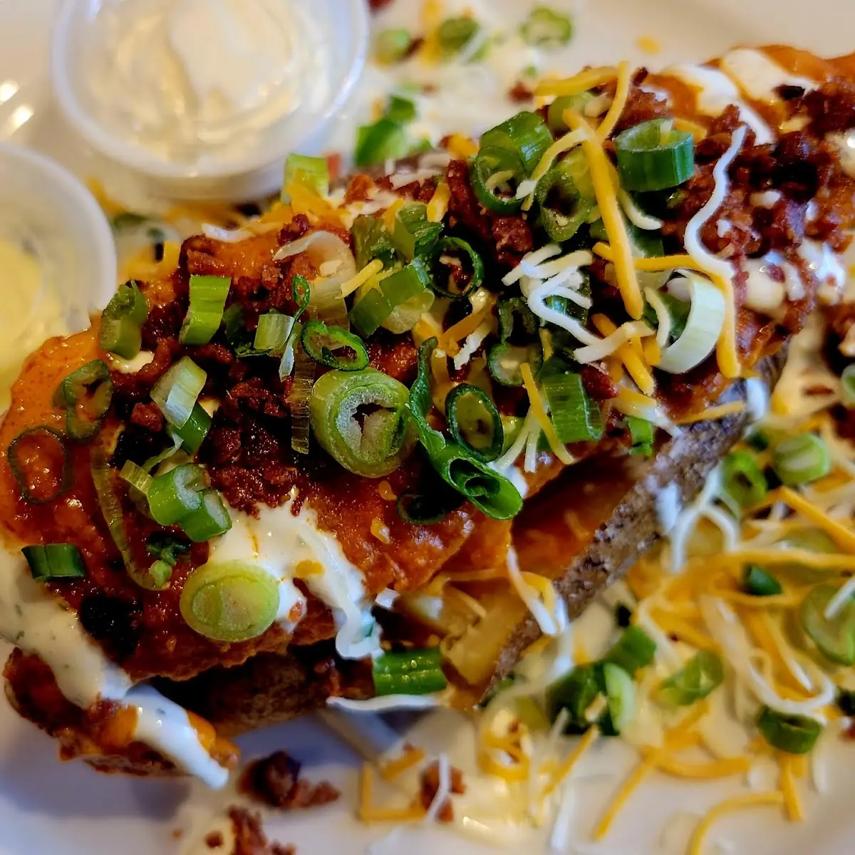 Lips Loaded Baked Potato