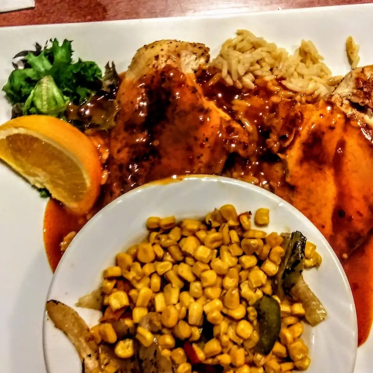 Mango Habanero Chicken with Fire-Roasted Corn