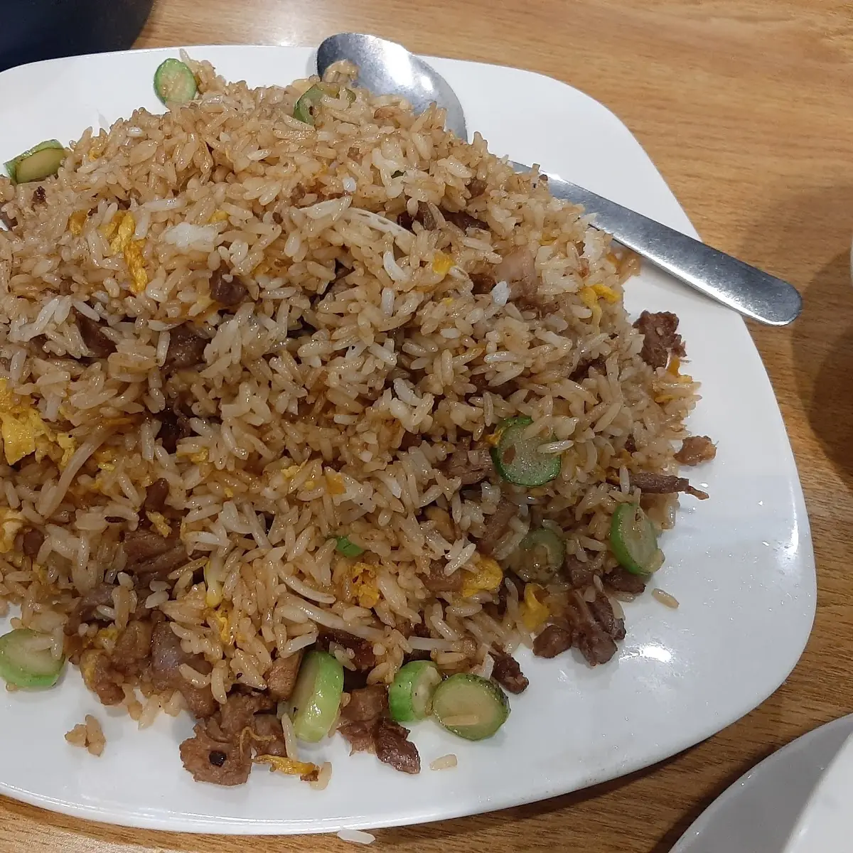 Seafood Fried Rice with Dry Scallop and Dry Garlic