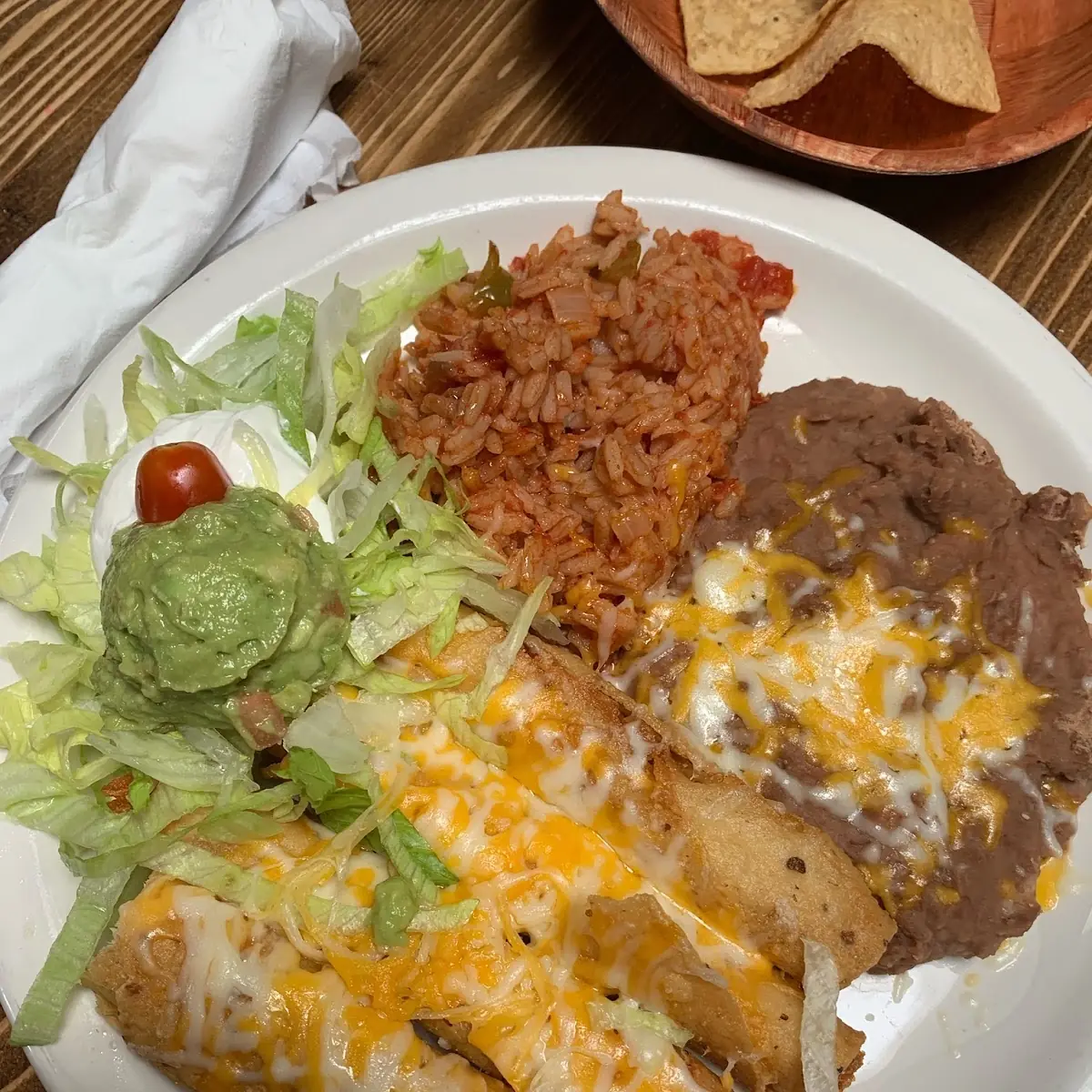 Enchiladas and Burrito