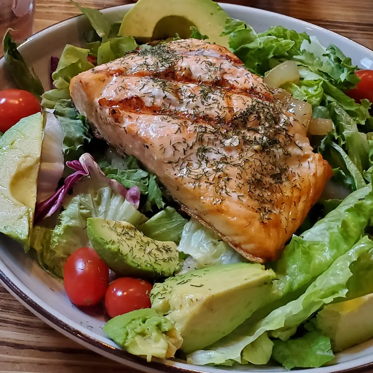 Grilled Salmon Salad