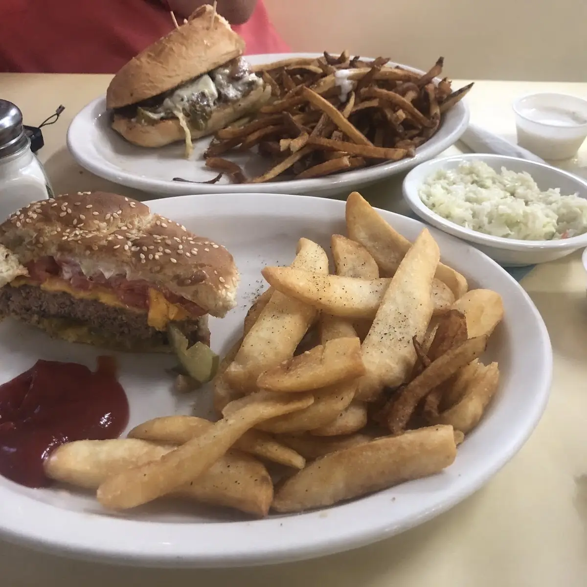 Cheeseburger and Fries Philly Steak Sandwich