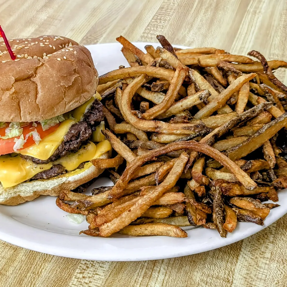 Double Cheeseburger with Fries