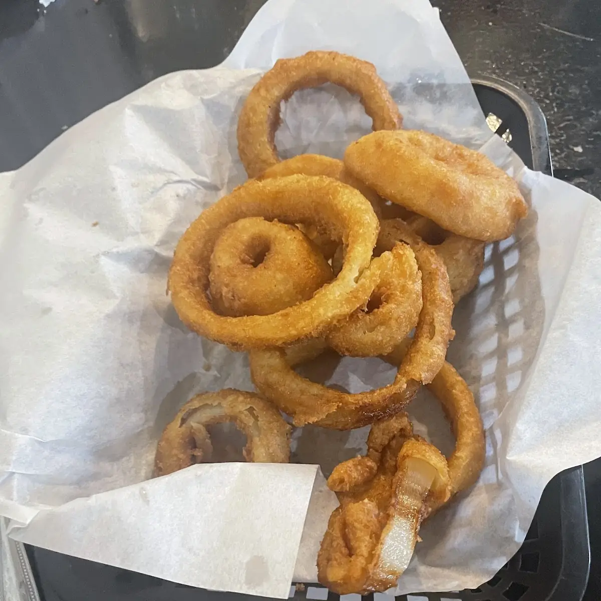 Basket Beer Battered Onion Rings