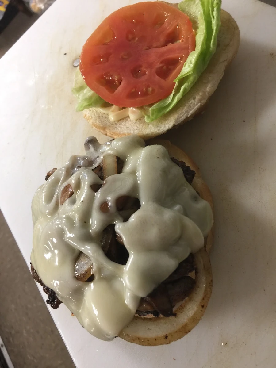 Mushroom Swiss Burger