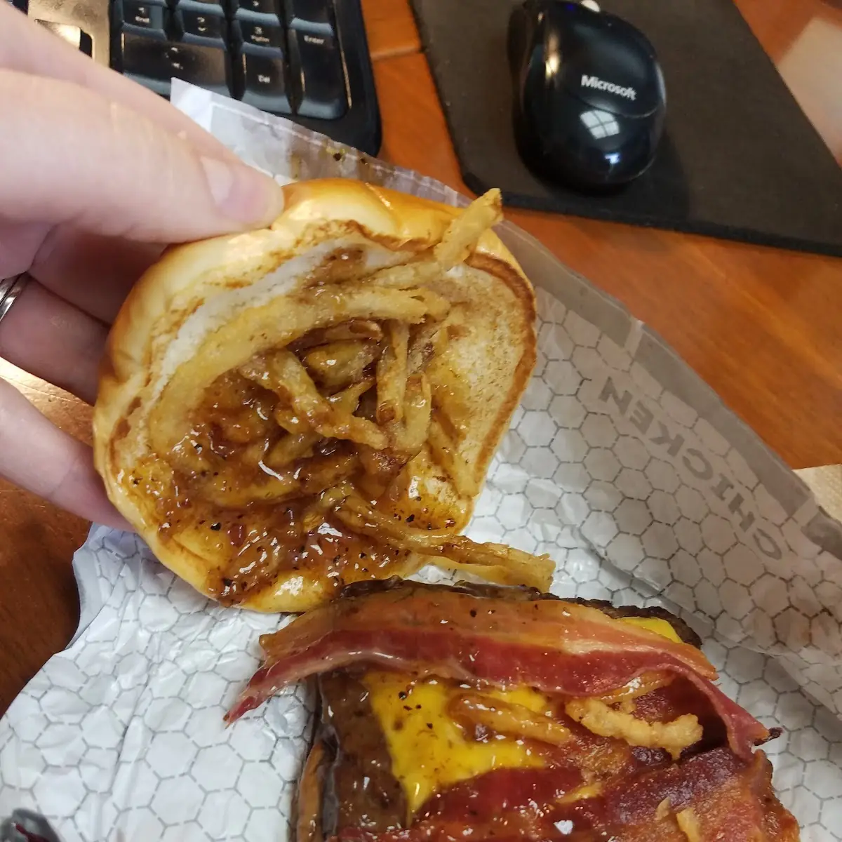 Bourbon Bacon Cheeseburger