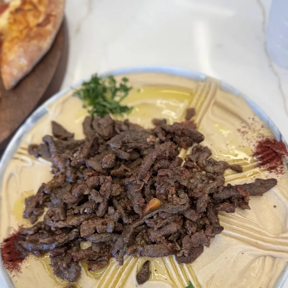 Hummus with Shawarma