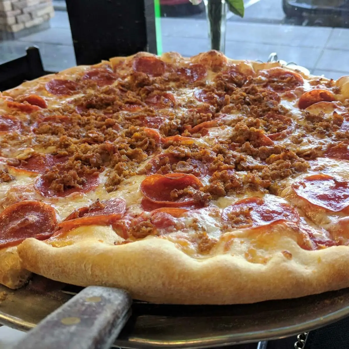 Pepperoni and Sausage Pizza