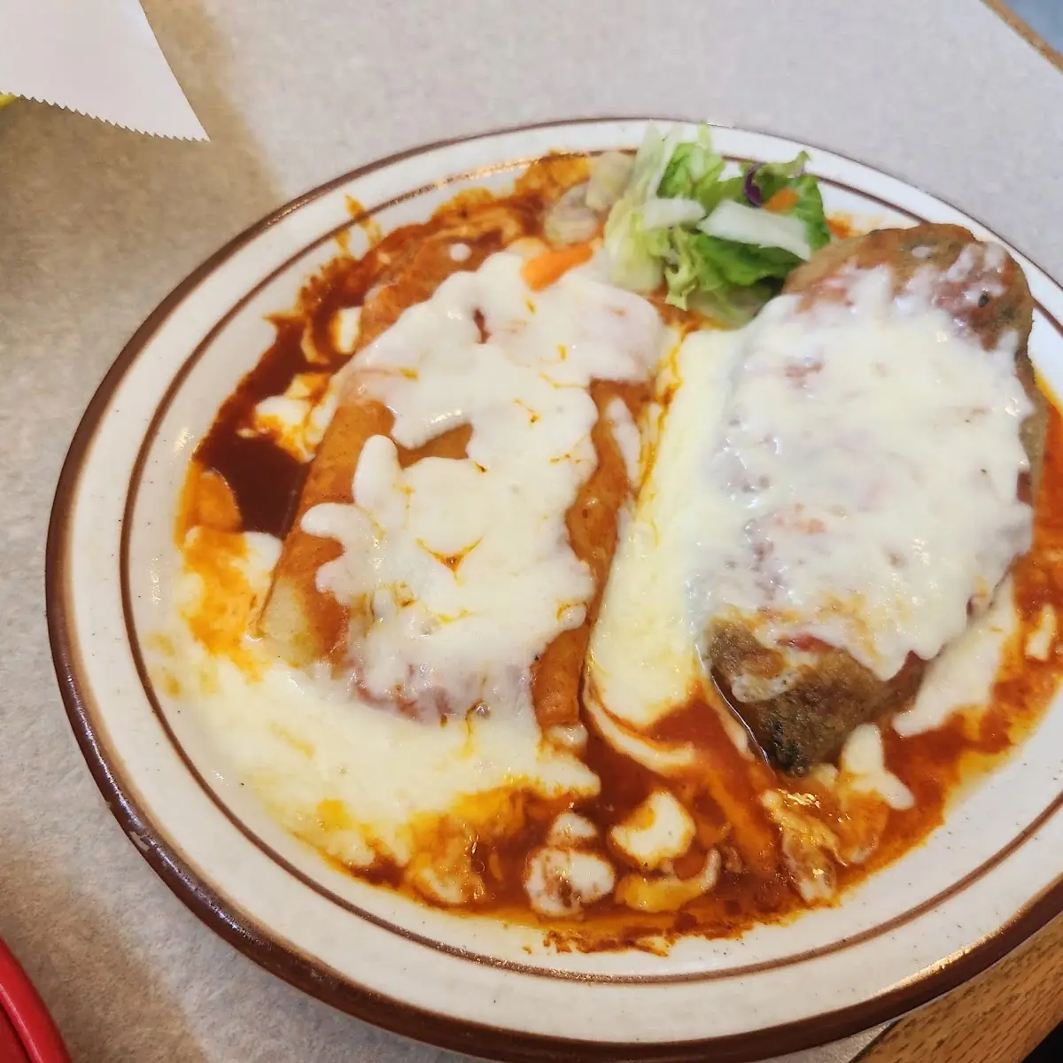 Chile Relleno and Quesadilla