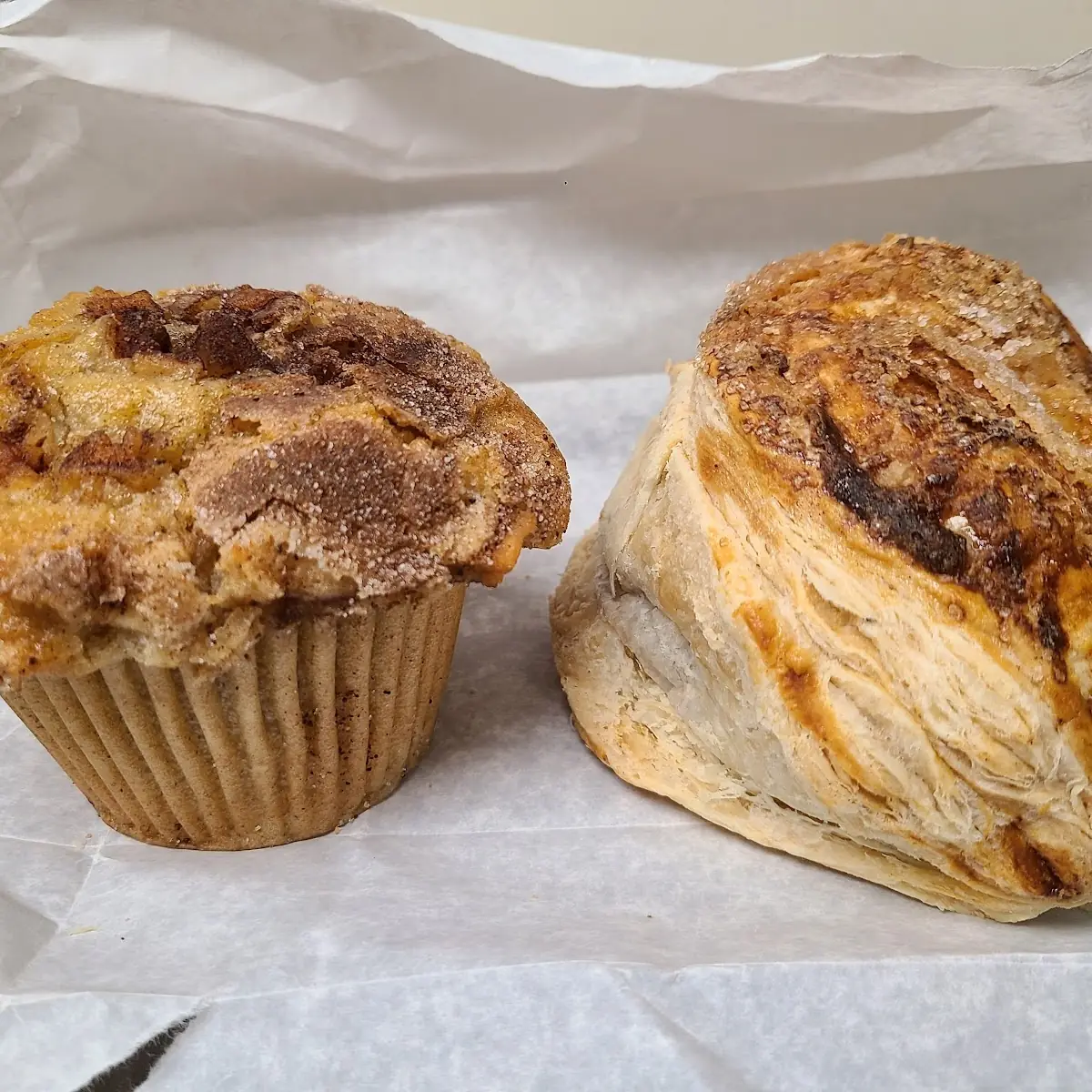 Apple Muffin and Apple Turnover