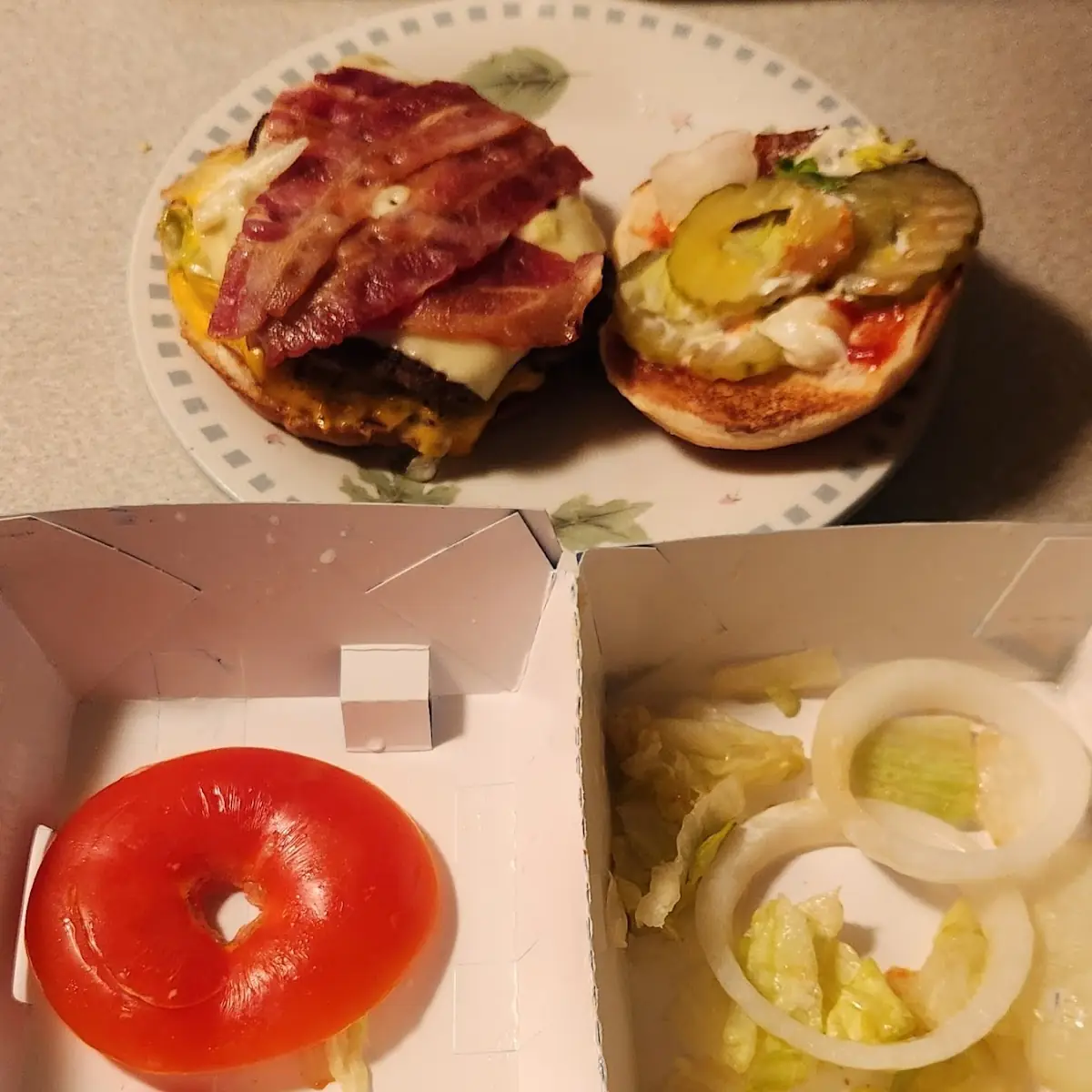 Bacon Two Cheese Deluxe Stackburger