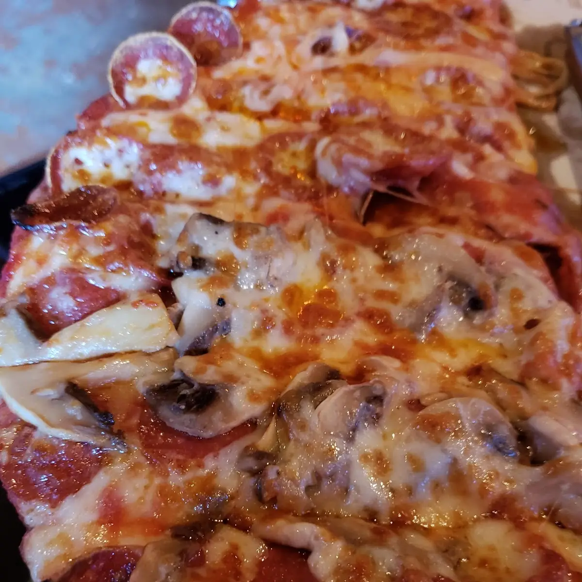 Pepperoni and Mushroom Pizza