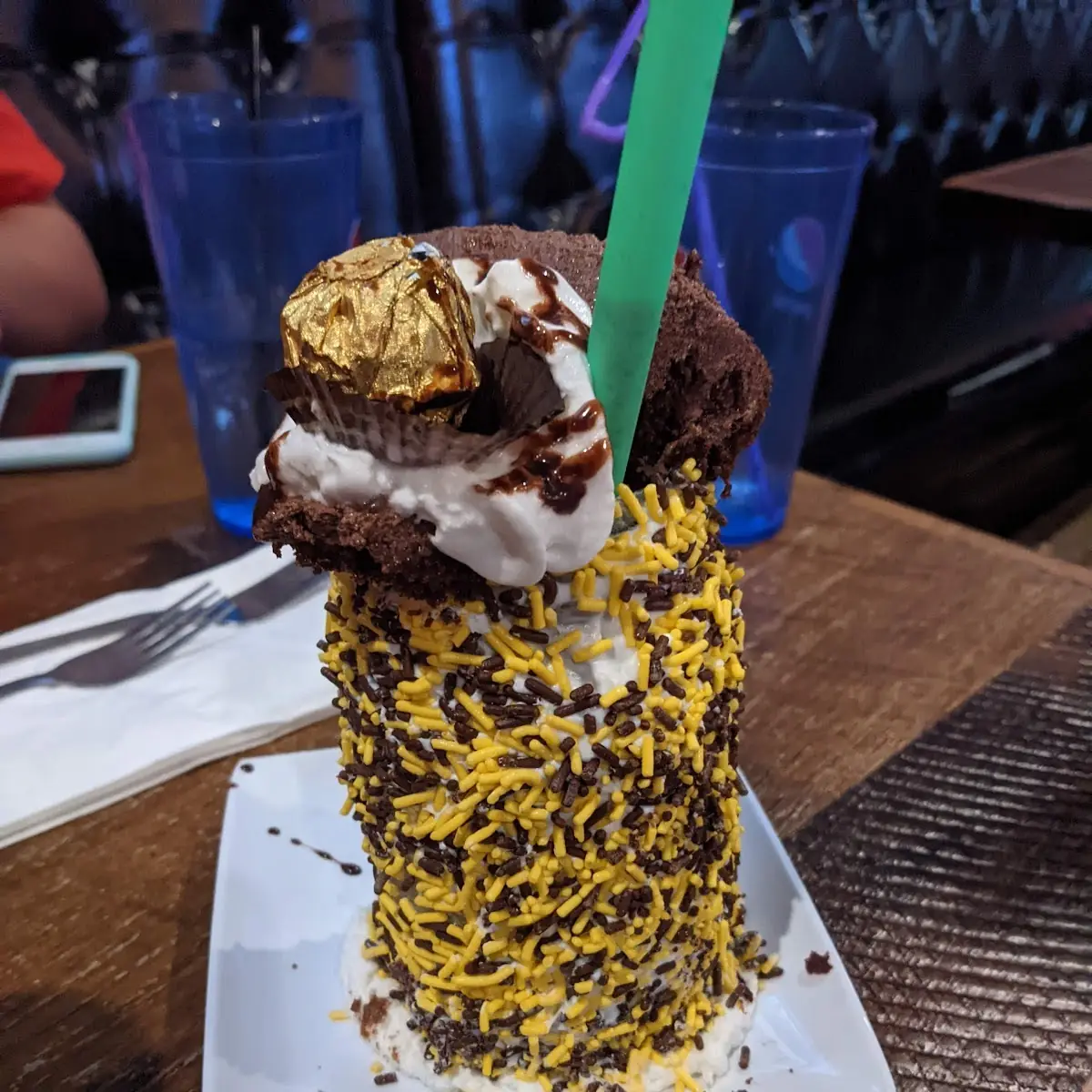 Golden Ferrero Rocher Milkshake