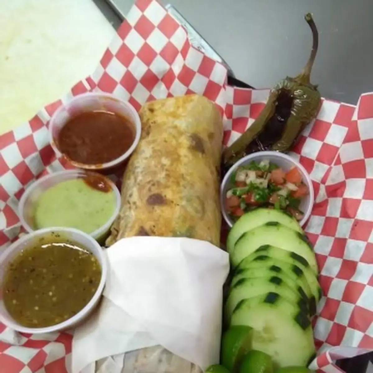 Grilled Burrito with Guacamole
