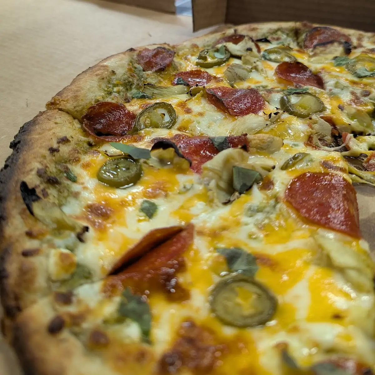 Mean Green Added Pepperoni Pizza