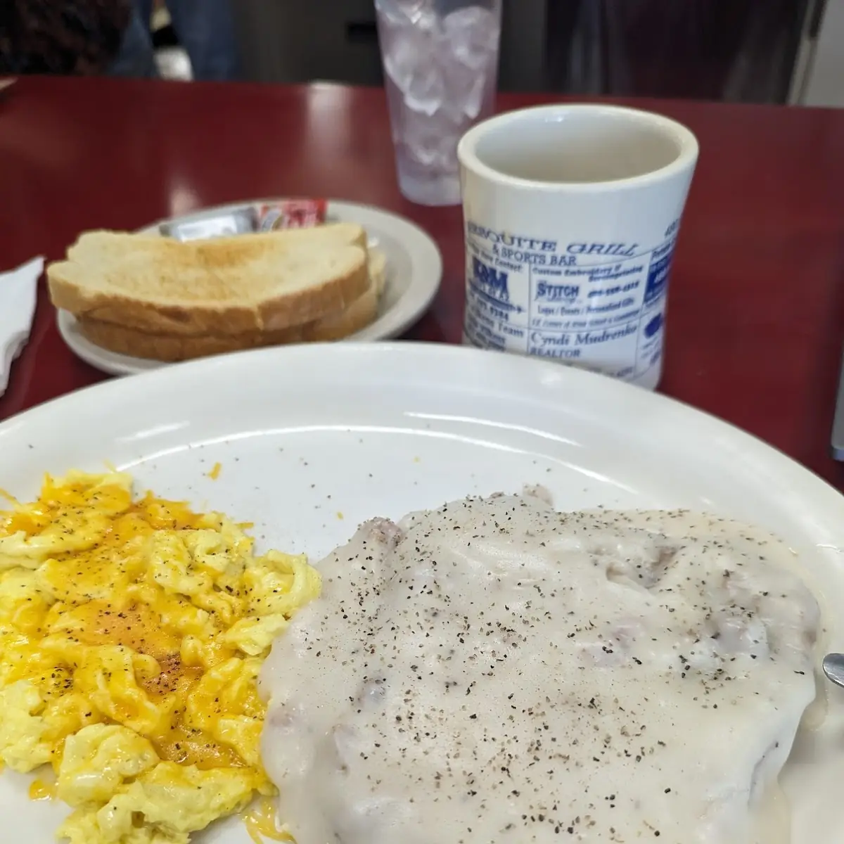 Chicken Fried Steak and Eggs with Cheese
