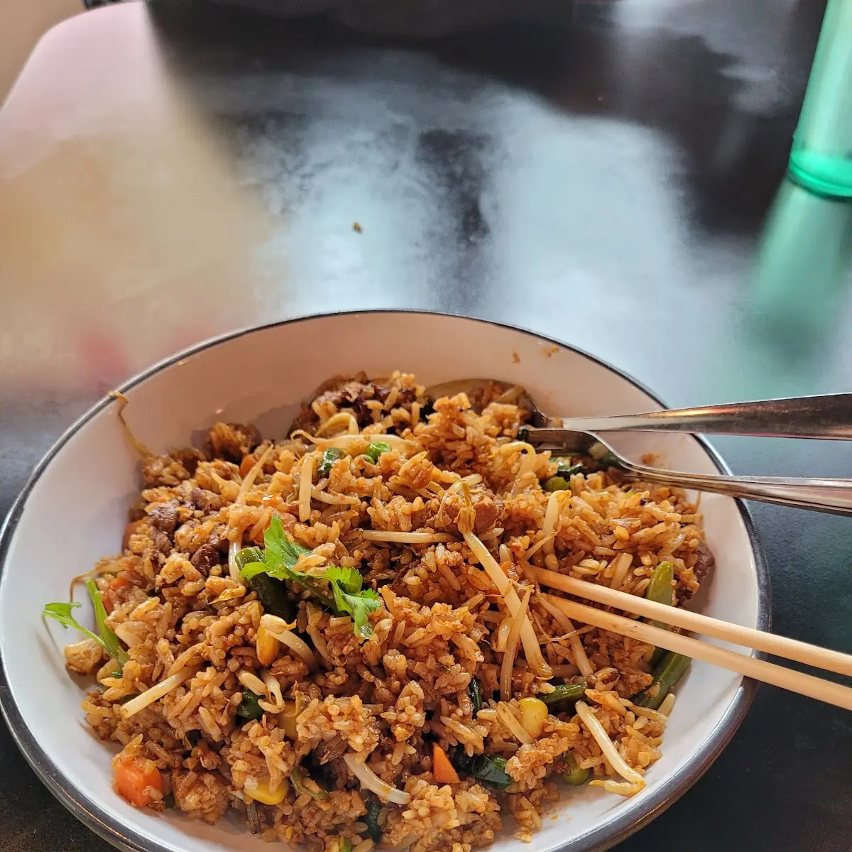 Spicy Basil Fried Rice Chicken