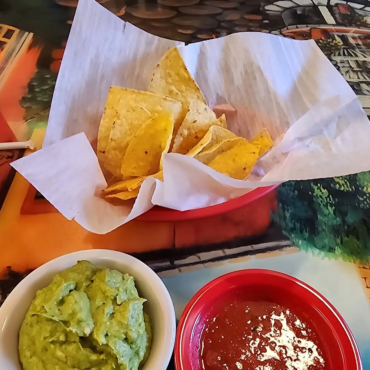 Guacamole Salsa and Chips