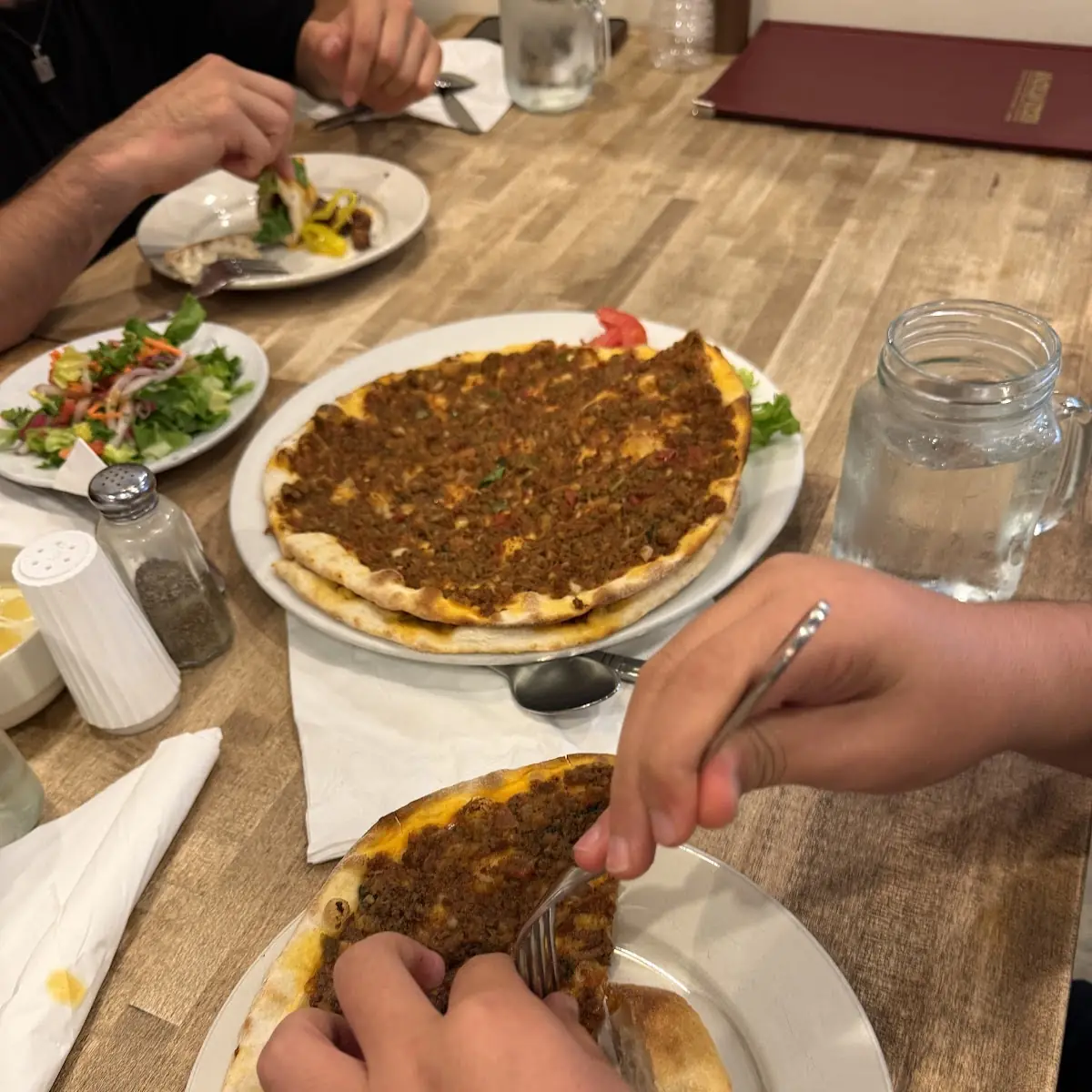 Turkish Lahmacun with Minced Meat