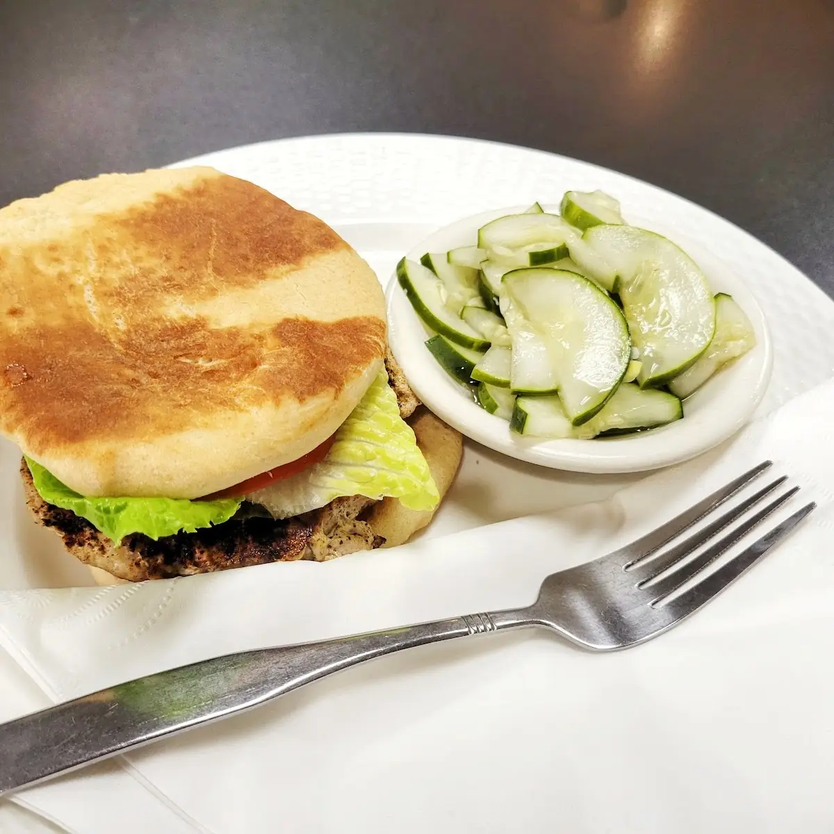 Vegetarian Burger with Side