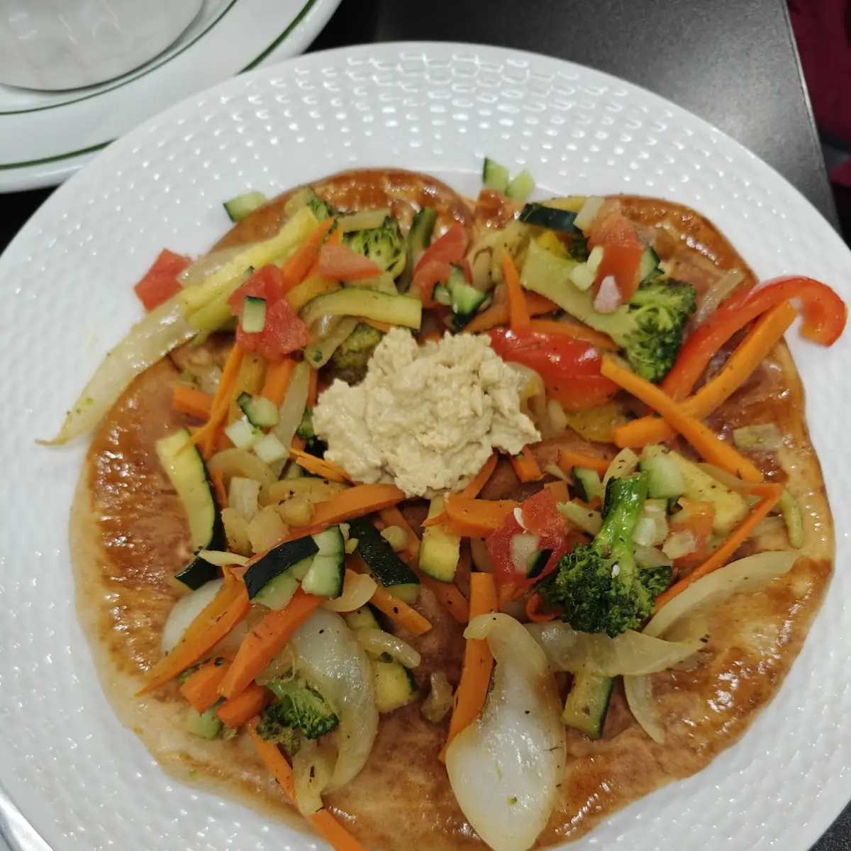 Veggie and Hummus Quesadillas