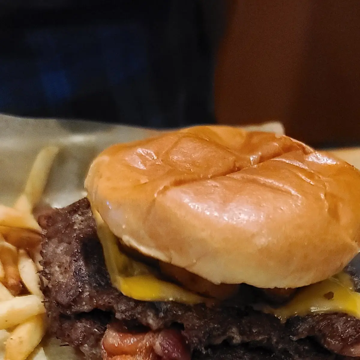 Cheese Curd Bacon Burger