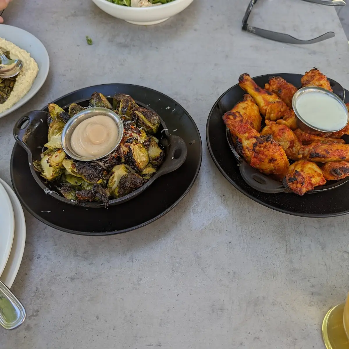 Oven-Baked Wings and Brussels Sprouts