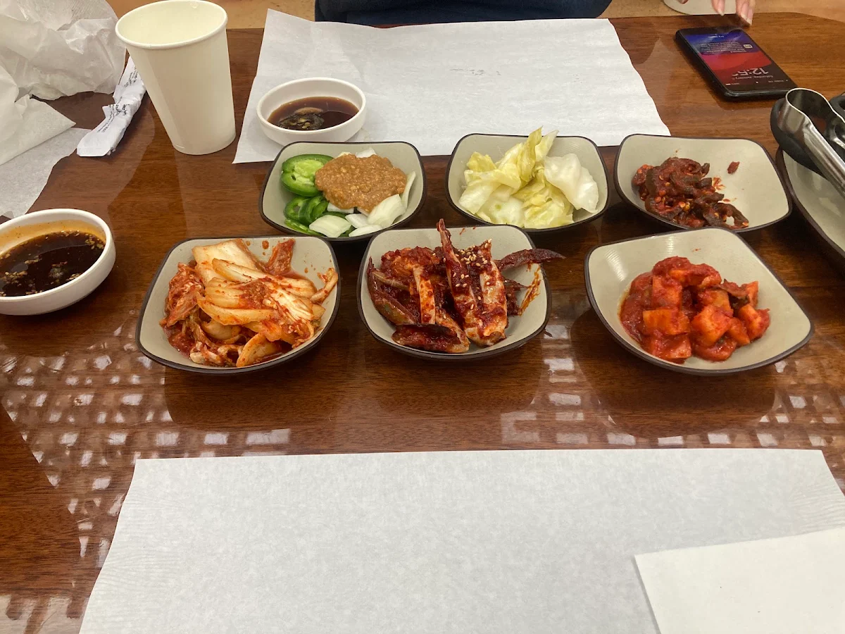 Korean Side Dishes and Rice