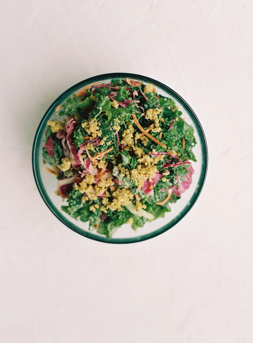 Lemon Flax Kale Salad