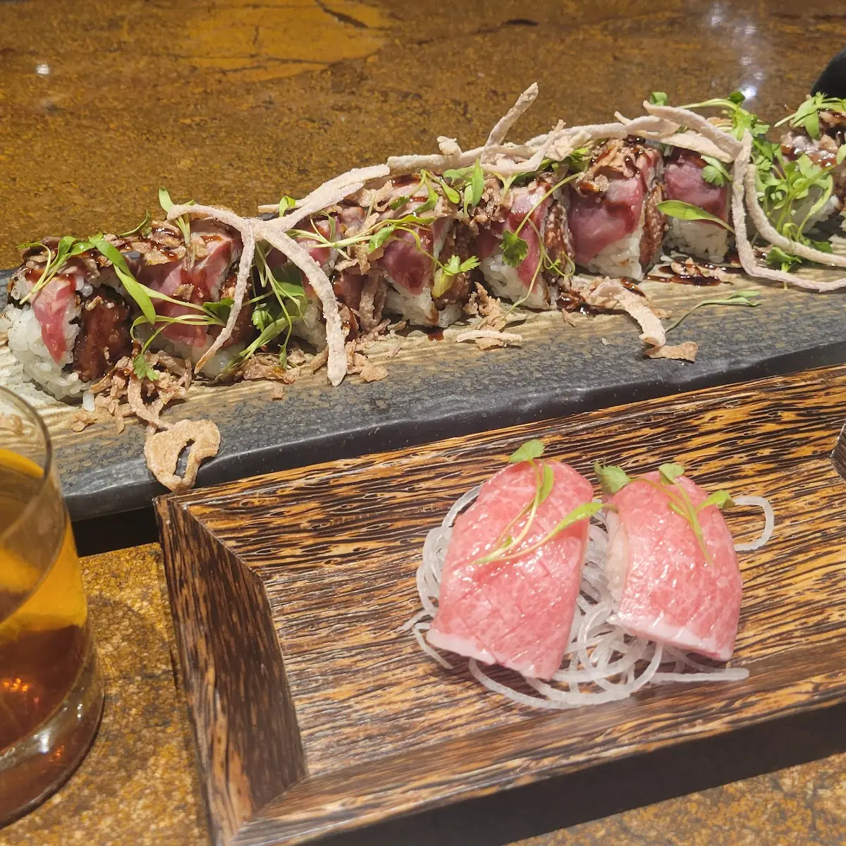 Surf and Turf Roll and Toro Nigiri
