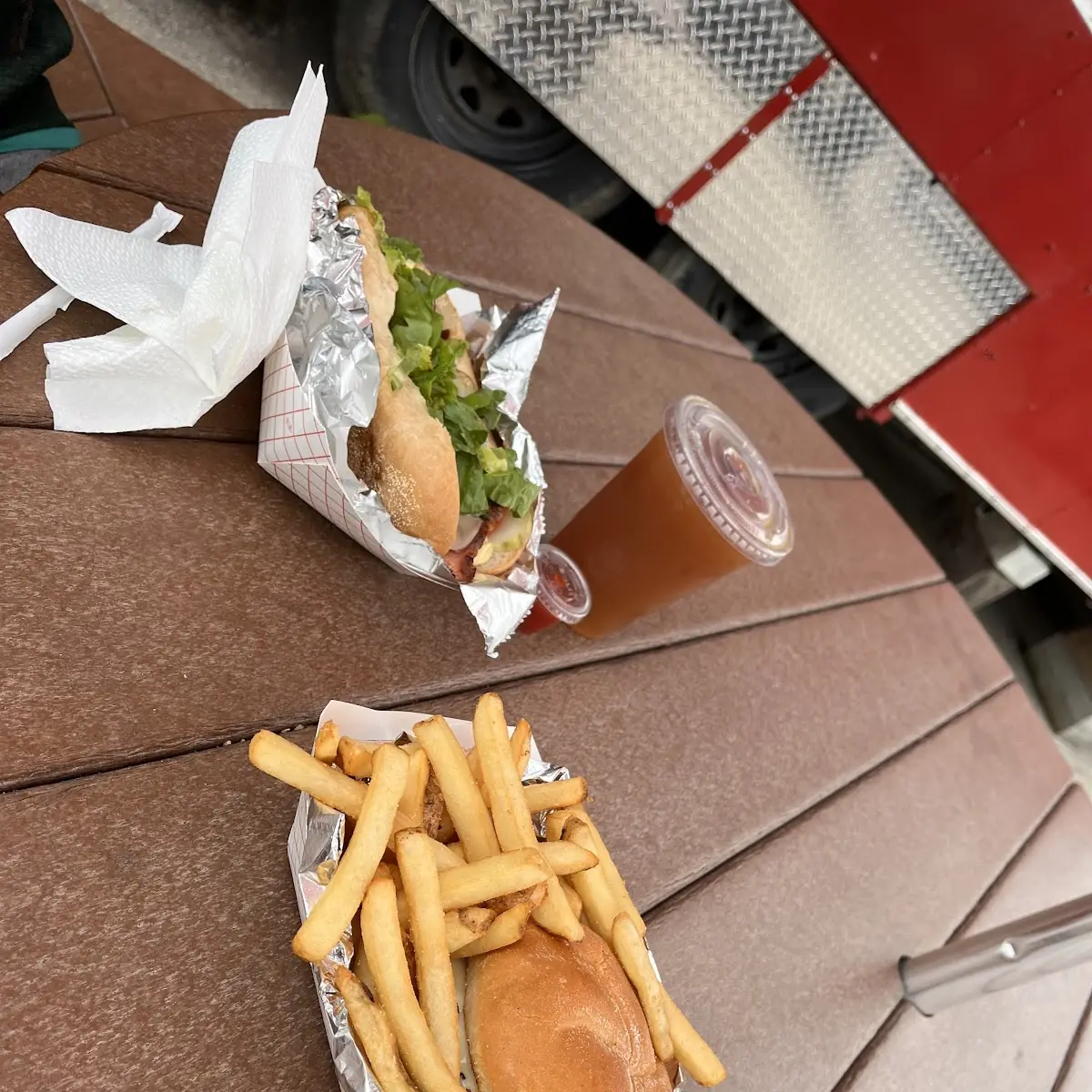 Smash Burger with Fries