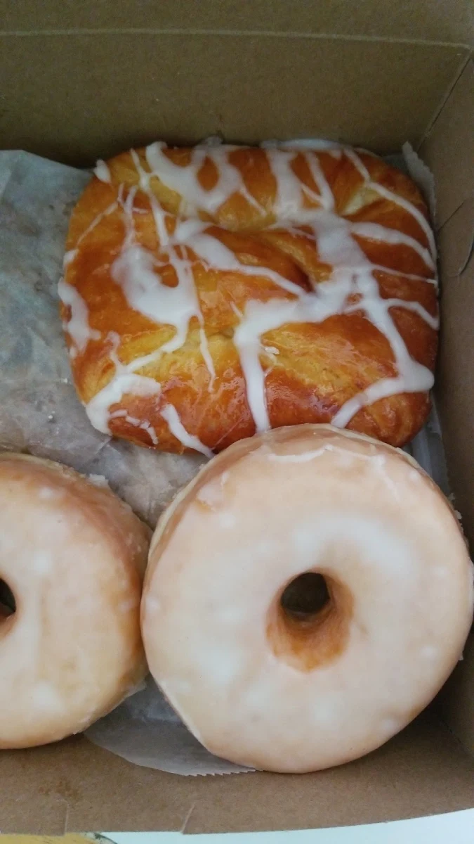 Cheese Danishe and Glazed Donuts