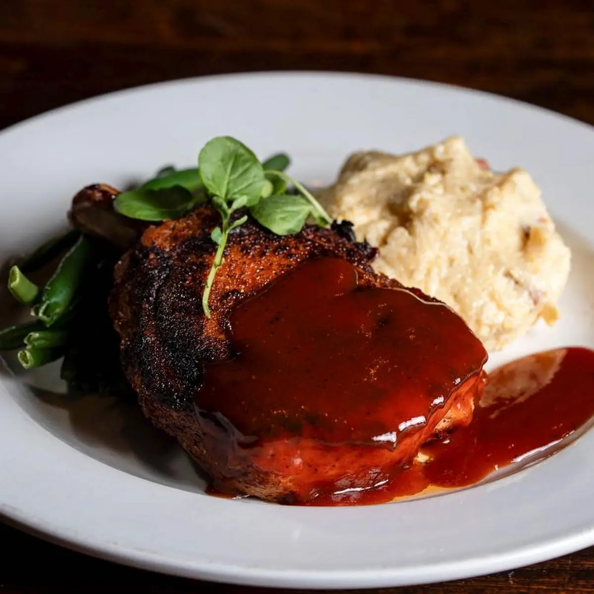 Bourbon Brined Pork Chop
