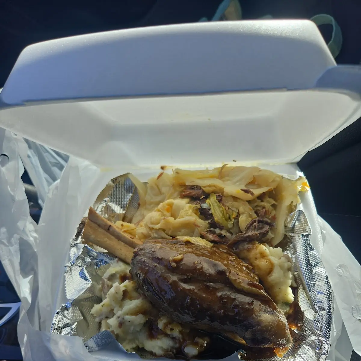 Lamb Shank with Cabbage