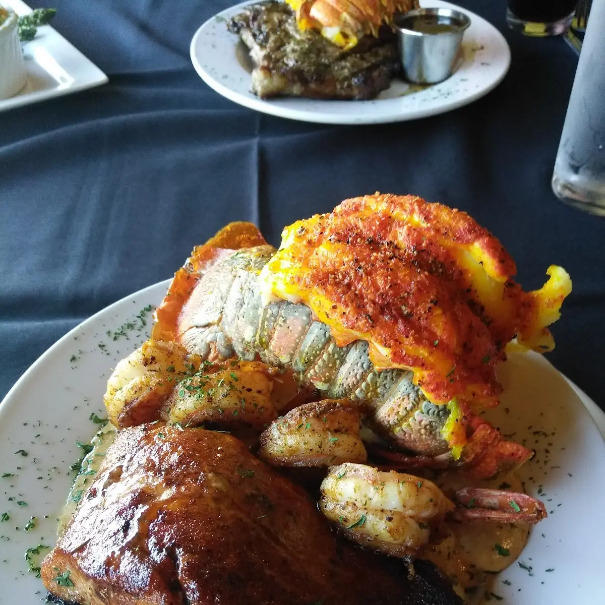 Salmon Shrimp Lobster Tail