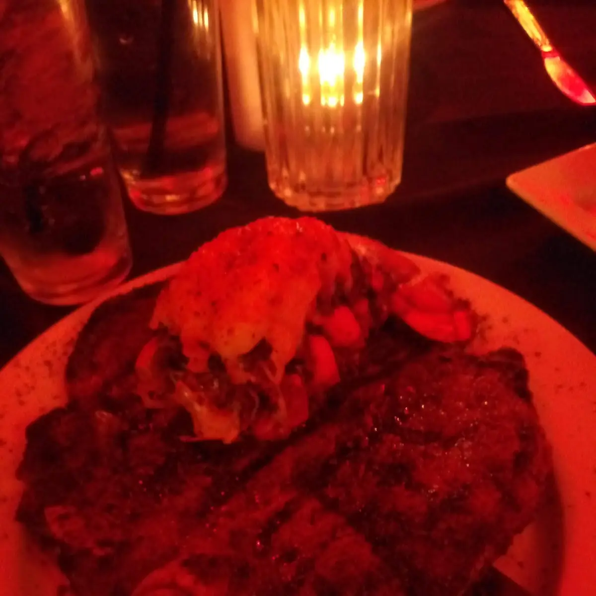 T Bone Steak and Lobster Tail
